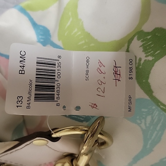 Coach Pastel Scribble Signature Canvas Hobo Shoulder Bag - Picture 4 of 4